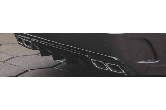 PD BLACKEDITION V4 Rear Bumper Diffuser for CL W216